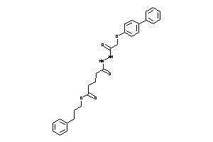 5-keto-5-[N'-[2-(4-phenylphenoxy)acetyl]hydrazino]valeric Acid 3-phenylpropyl Ester