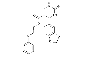 4-(1,3-benzodioxol-5-yl)-2-keto-3,4-dihydro-1H-pyrimidine-5-carboxylic Acid 2-phenoxyethyl Ester