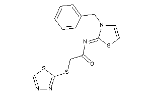 N-(3-benzyl-4-thiazolin-2-ylidene)-2-(1,3,4-thiadiazol-2-ylthio)acetamide