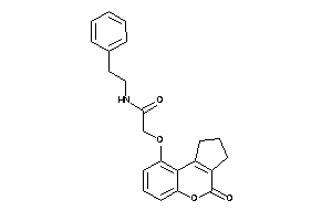 2-[(4-keto-2,3-dihydro-1H-cyclopenta[c]chromen-9-yl)oxy]-N-phenethyl-acetamide