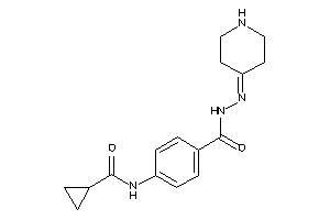 4-(cyclopropanecarbonylamino)-N-(4-piperidylideneamino)benzamide