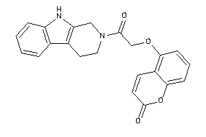 5-[2-keto-2-(1,3,4,9-tetrahydro-$b-carbolin-2-yl)ethoxy]coumarin