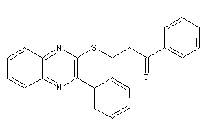 1-phenyl-3-[(3-phenylquinoxalin-2-yl)thio]propan-1-one