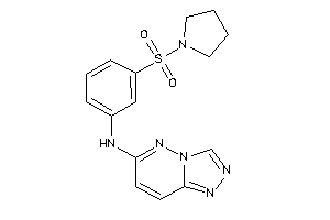 (3-pyrrolidinosulfonylphenyl)-([1,2,4]triazolo[3,4-f]pyridazin-6-yl)amine