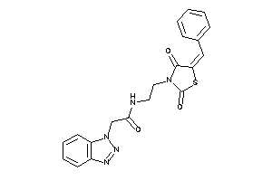 N-[2-(5-benzal-2,4-diketo-thiazolidin-3-yl)ethyl]-2-(benzotriazol-1-yl)acetamide