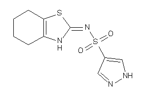 Image of N-(4,5,6,7-tetrahydro-3H-1,3-benzothiazol-2-ylidene)-1H-pyrazole-4-sulfonamide