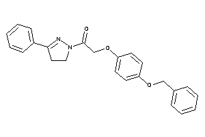 2-(4-benzoxyphenoxy)-1-(3-phenyl-2-pyrazolin-1-yl)ethanone