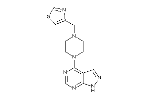 4-[[4-(1H-pyrazolo[3,4-d]pyrimidin-4-yl)piperazino]methyl]thiazole