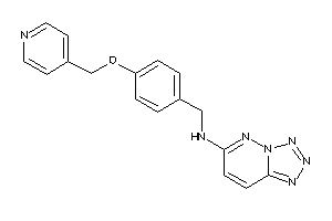 [4-(4-pyridylmethoxy)benzyl]-(tetrazolo[5,1-f]pyridazin-6-yl)amine