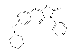 5-[4-(cyclohexylthio)benzylidene]-3-phenyl-2-thioxo-thiazolidin-4-one
