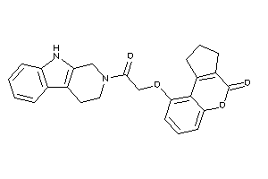 Image of 9-[2-keto-2-(1,3,4,9-tetrahydro-$b-carbolin-2-yl)ethoxy]-2,3-dihydro-1H-cyclopenta[c]chromen-4-one