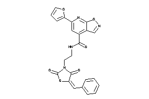 N-[2-(5-benzal-2,4-diketo-thiazolidin-3-yl)ethyl]-6-(2-furyl)isoxazolo[5,4-b]pyridine-4-carboxamide