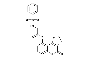 Image of 2-(benzenesulfonamido)acetic Acid (4-keto-2,3-dihydro-1H-cyclopenta[c]chromen-9-yl) Ester