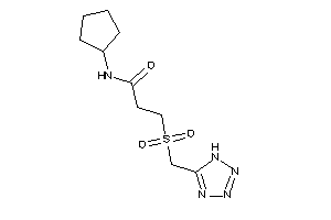 N-cyclopentyl-3-(1H-tetrazol-5-ylmethylsulfonyl)propionamide