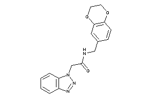 2-(benzotriazol-1-yl)-N-(2,3-dihydro-1,4-benzodioxin-6-ylmethyl)acetamide