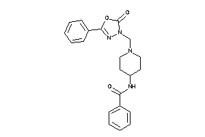 N-[1-[(2-keto-5-phenyl-1,3,4-oxadiazol-3-yl)methyl]-4-piperidyl]benzamide