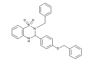 3-(4-benzoxyphenyl)-2-benzyl-3,4-dihydrobenzo[e][1,2,4]thiadiazine 1,1-dioxide
