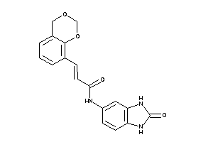 3-(4H-1,3-benzodioxin-8-yl)-N-(2-keto-1,3-dihydrobenzimidazol-5-yl)acrylamide