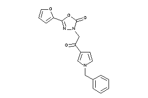 3-[2-(1-benzylpyrrol-3-yl)-2-keto-ethyl]-5-(2-furyl)-1,3,4-oxadiazol-2-one