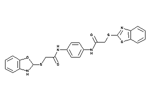 N-[4-[[2-(1,3-benzoxazol-2-ylthio)acetyl]amino]phenyl]-2-(2,3-dihydro-1,3-benzoxazol-2-ylthio)acetamide