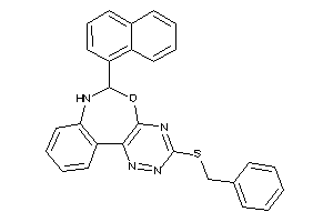 3-(benzylthio)-6-(1-naphthyl)-6,7-dihydro-[1,2,4]triazino[5,6-d][3,1]benzoxazepine