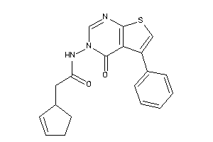 2-cyclopent-2-en-1-yl-N-(4-keto-5-phenyl-thieno[2,3-d]pyrimidin-3-yl)acetamide