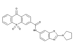 9,10,10-triketo-N-(2-pyrrolidino-1,3-benzothiazol-6-yl)thioxanthene-3-carboxamide