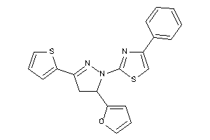 2-[5-(2-furyl)-3-(2-thienyl)-2-pyrazolin-1-yl]-4-phenyl-thiazole