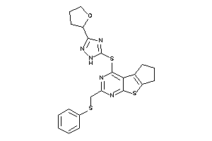 (phenylthio)methyl-[[3-(tetrahydrofuryl)-1H-1,2,4-triazol-5-yl]thio]BLAH