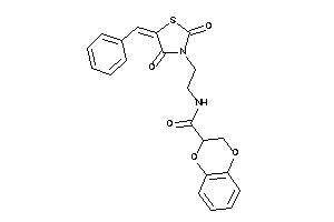 N-[2-(5-benzal-2,4-diketo-thiazolidin-3-yl)ethyl]-2,3-dihydro-1,4-benzodioxine-3-carboxamide