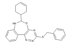 3-(benzylthio)-6-cyclohex-3-en-1-yl-6,7-dihydro-[1,2,4]triazino[5,6-d][3,1]benzoxazepine