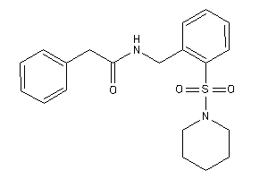 2-phenyl-N-(2-piperidinosulfonylbenzyl)acetamide