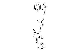 N-[2-[2,4-diketo-5-(2-thenylidene)thiazolidin-3-yl]ethyl]-4-(1H-indol-3-yl)butyramide