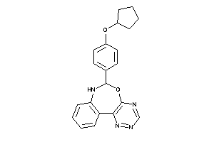 6-[4-(cyclopentoxy)phenyl]-6,7-dihydro-[1,2,4]triazino[5,6-d][3,1]benzoxazepine