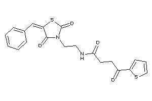 N-[2-(5-benzal-2,4-diketo-thiazolidin-3-yl)ethyl]-4-keto-4-(2-thienyl)butyramide