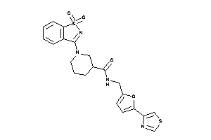 1-(1,1-diketo-1,2-benzothiazol-3-yl)-N-[(5-thiazol-4-yl-2-furyl)methyl]nipecotamide