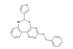 3-(benzylthio)-6-(3-thienyl)-6,7-dihydro-[1,2,4]triazino[5,6-d][3,1]benzoxazepine