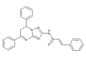 Image of N-(5,7-diphenyl-6,7-dihydro-[1,2,4]triazolo[1,5-a]pyrimidin-2-yl)-3-phenyl-acrylamide
