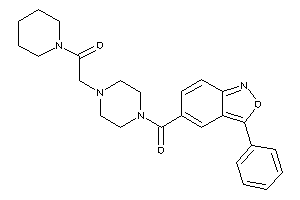 2-[4-(3-phenylanthranil-5-carbonyl)piperazino]-1-piperidino-ethanone