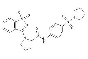 1-(1,1-diketo-1,2-benzothiazol-3-yl)-N-(4-pyrrolidinosulfonylphenyl)pyrrolidine-2-carboxamide