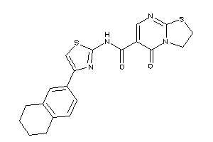 5-keto-N-(4-tetralin-6-ylthiazol-2-yl)-2,3-dihydrothiazolo[3,2-a]pyrimidine-6-carboxamide