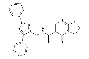 N-[(1,3-diphenylpyrazol-4-yl)methyl]-5-keto-2,3-dihydrothiazolo[3,2-a]pyrimidine-6-carboxamide