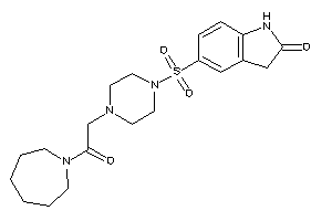 5-[4-[2-(azepan-1-yl)-2-keto-ethyl]piperazino]sulfonyloxindole