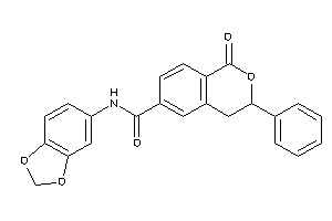 N-(1,3-benzodioxol-5-yl)-1-keto-3-phenyl-isochroman-6-carboxamide