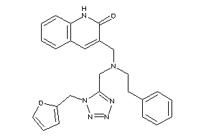3-[[[1-(2-furfuryl)tetrazol-5-yl]methyl-phenethyl-amino]methyl]carbostyril