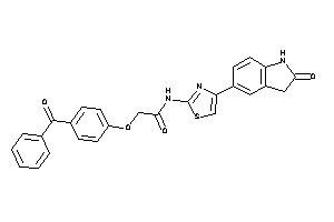 2-(4-benzoylphenoxy)-N-[4-(2-ketoindolin-5-yl)thiazol-2-yl]acetamide