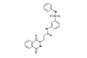 3-(1,4-diketo-3H-phthalazin-2-yl)-N-[3-(phenylsulfamoyl)phenyl]propionamide