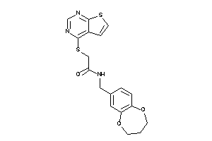 N-(3,4-dihydro-2H-1,5-benzodioxepin-7-ylmethyl)-2-(thieno[2,3-d]pyrimidin-4-ylthio)acetamide