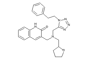 3-[[(1-phenethyltetrazol-5-yl)methyl-(tetrahydrofurfuryl)amino]methyl]carbostyril