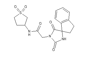 2-(2,5-diketospiro[imidazolidine-4,1'-indane]-1-yl)-N-(1,1-diketothiolan-3-yl)acetamide